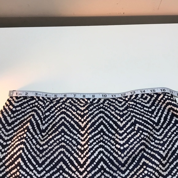 YAL New York Blue, Cream & Beige Pencil Skirt - Picture 2 of 8